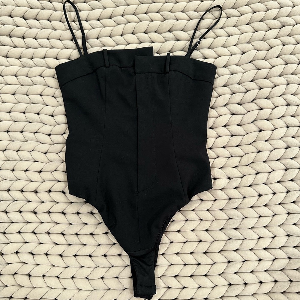 Zara Black Strapless Jumpsuit
